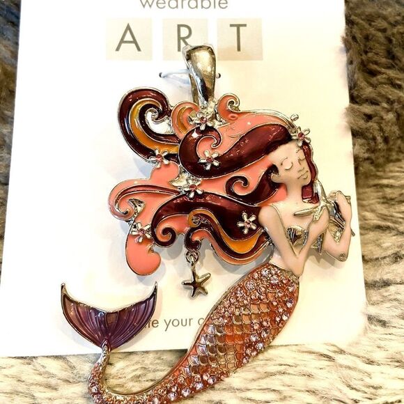 NEW Mermaid Necklace Charm Pendants Wearable - Picture 2 of 3